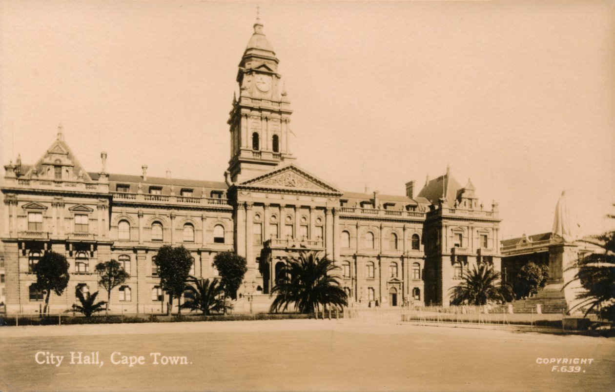 सिटी हॉल, केप टाउन, c1933 द्वारा अज्ञात
