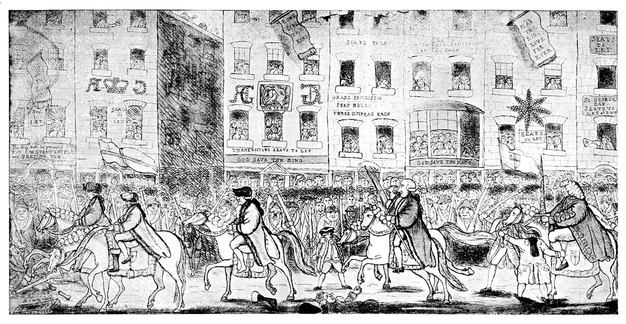 सिटी हॉर्समैनशिप या जुलूस सेंट पॉल तक, 1789 द्वारा अज्ञात