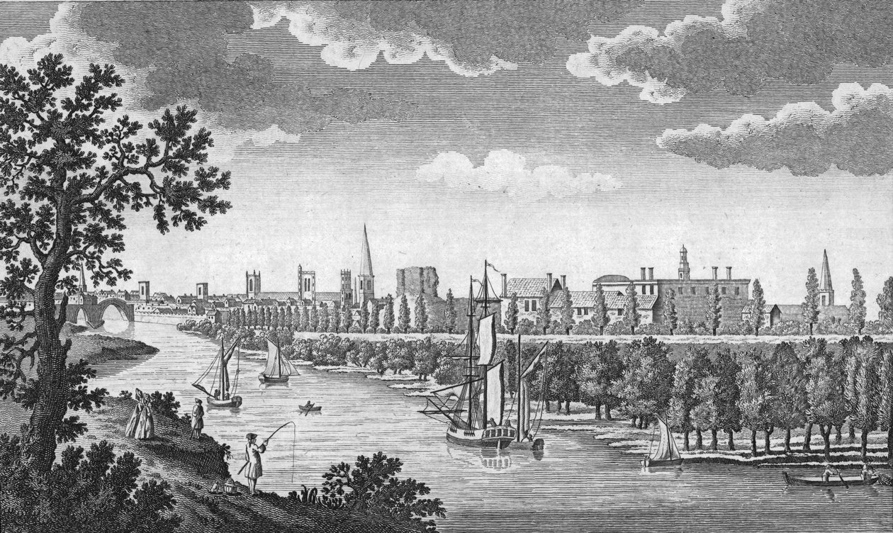यॉर्क और रिवर ऑउस का शहर, यॉर्कशायर, c1776 द्वारा अज्ञात