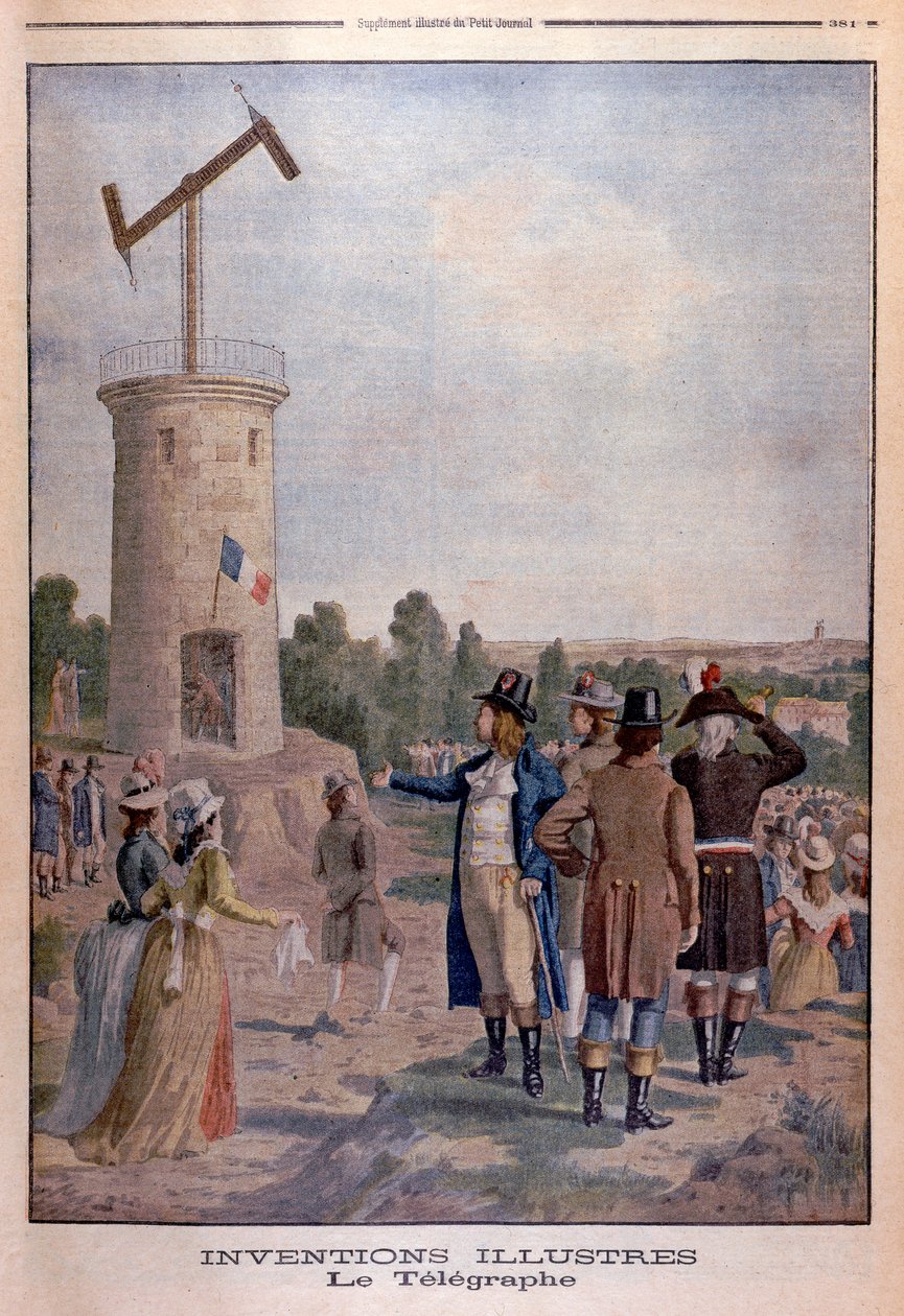 क्लॉड चैपे 1763-1805, फ्रांसीसी इंजीनियर और आविष्कारक, c1901 द्वारा अज्ञात