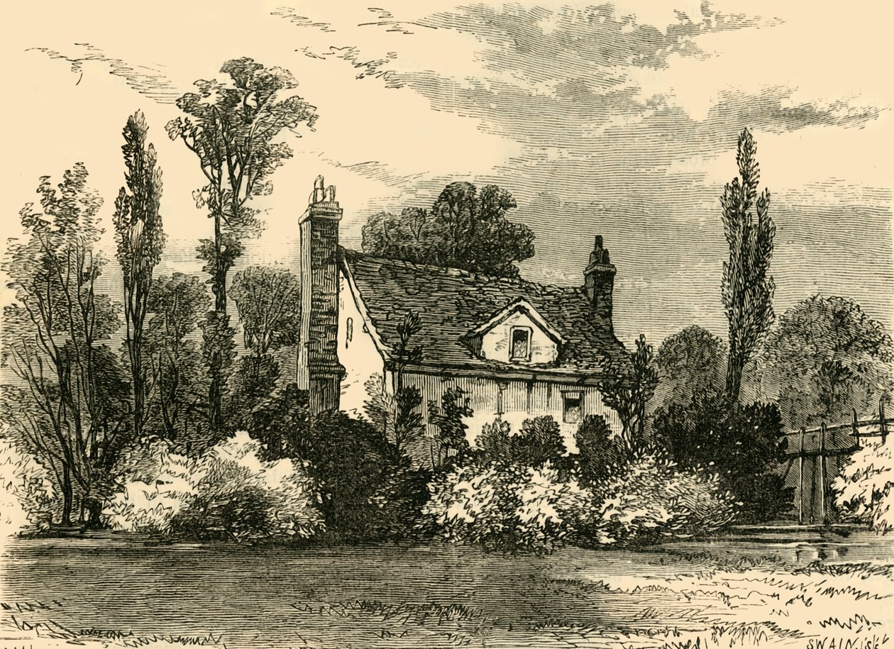 क्लॉड ड्यूअल्स हाउस, 1825 में, c1876। द्वारा अज्ञात