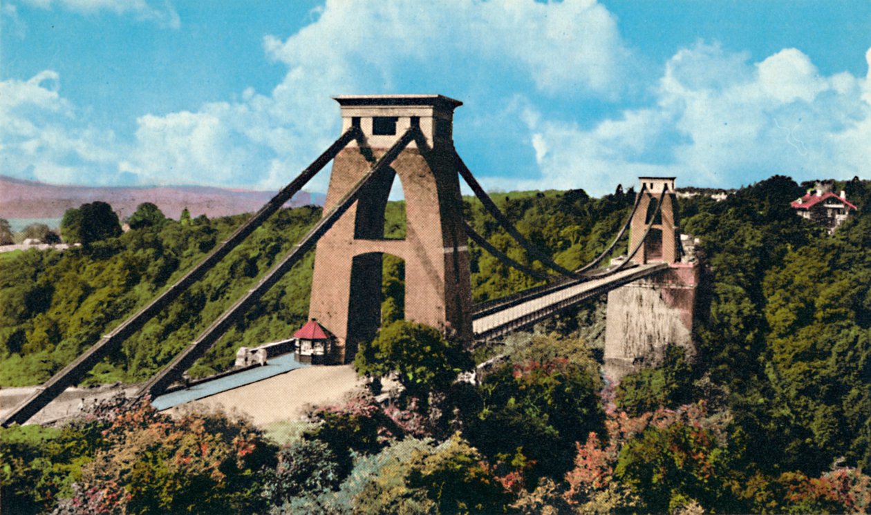 वेधशाला से क्लिफ्टन सस्पेंशन ब्रिज, c1940s द्वारा अज्ञात