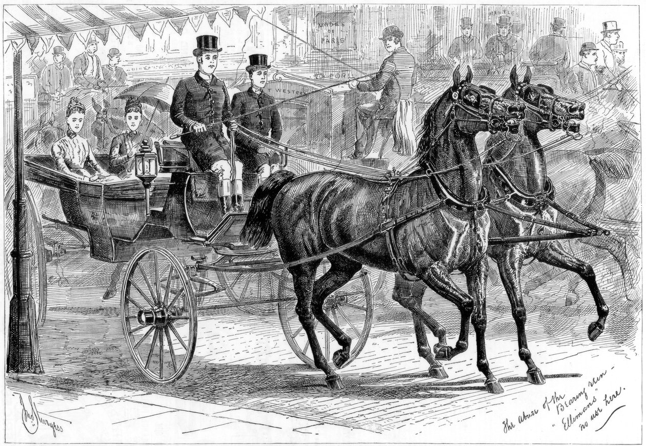 कोच और घोड़े, 1889 द्वारा अज्ञात
