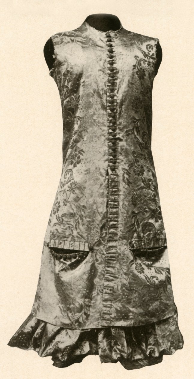 गहरे लाल फूल वाले रेशम के कोट और पूर्ण जांघिया, 1681, 1937। द्वारा अज्ञात