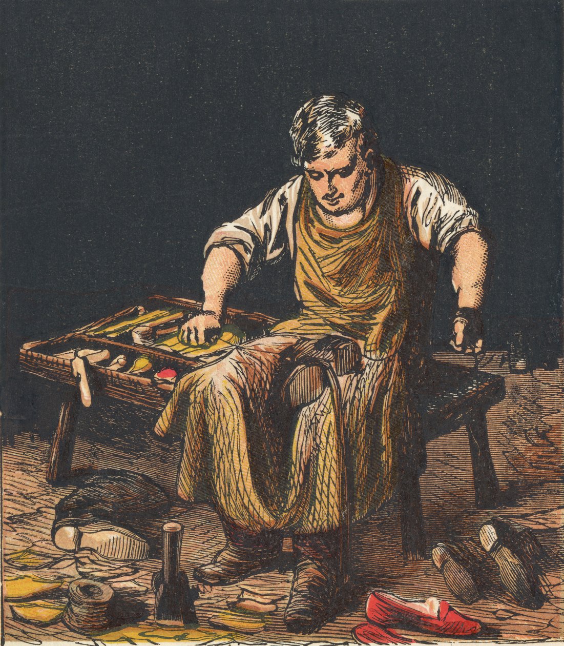 मोची जूते, 1867। द्वारा अज्ञात