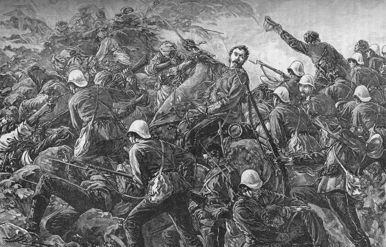 माईलैंड की लड़ाई में कर्नल गैलब्रेथ, c1880 द्वारा अज्ञात