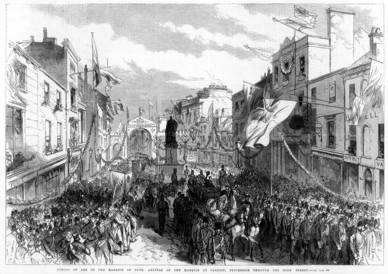 1868 के बर्क, कार्डिफ़, वेल्स के मार्केस की उम्र का आगमन द्वारा अज्ञात
