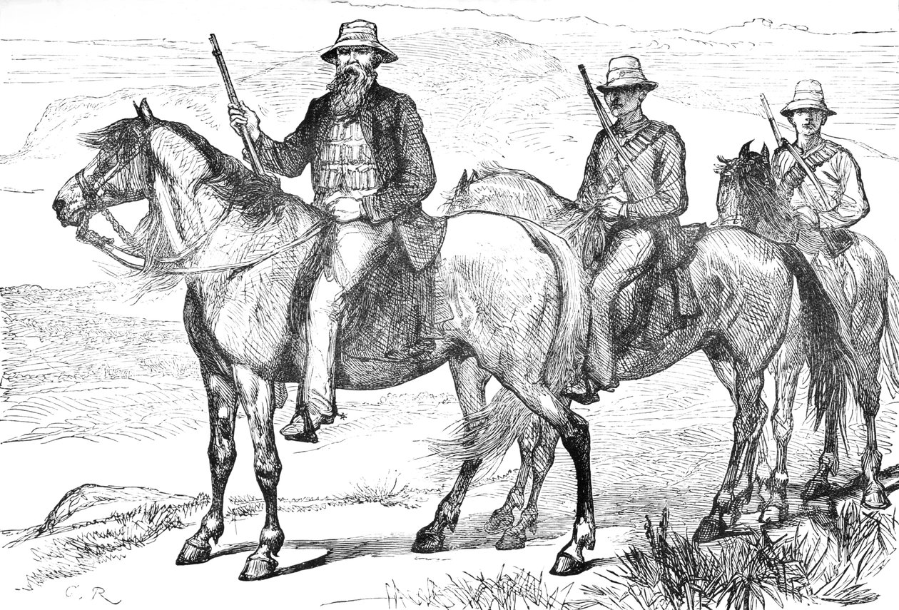 ट्रांसवाल माउंटेड वालंटियर्स के कमांडेंट पीट उय्स, c1880 द्वारा अज्ञात