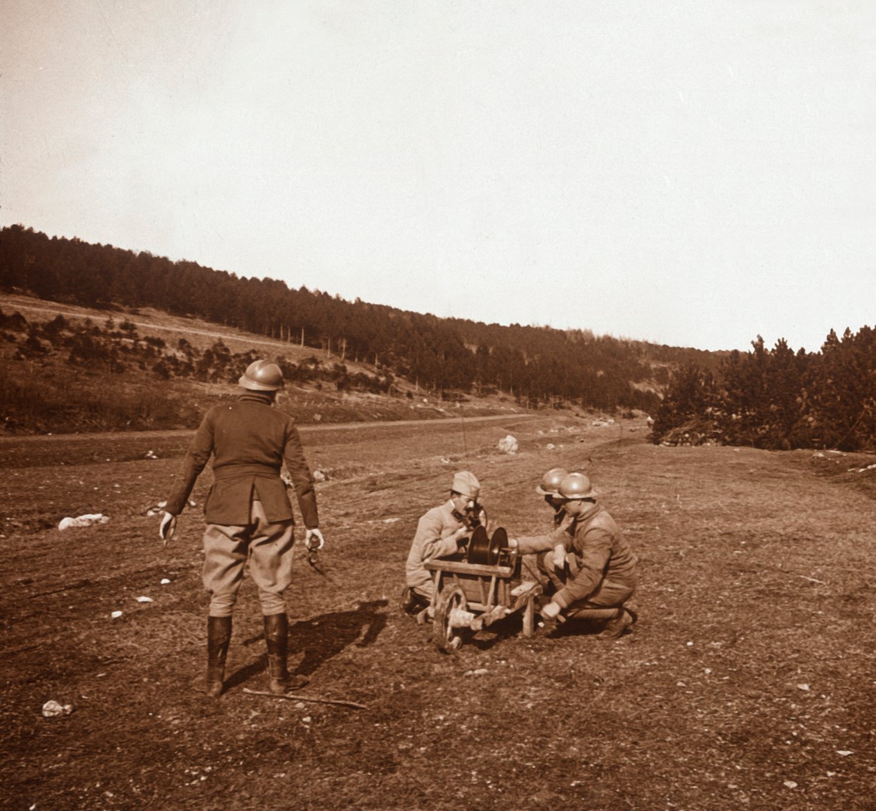 कम्युनिकेशंस, जेनकोर्ट, उत्तरी फ्रांस, c1914-c1918 द्वारा अज्ञात