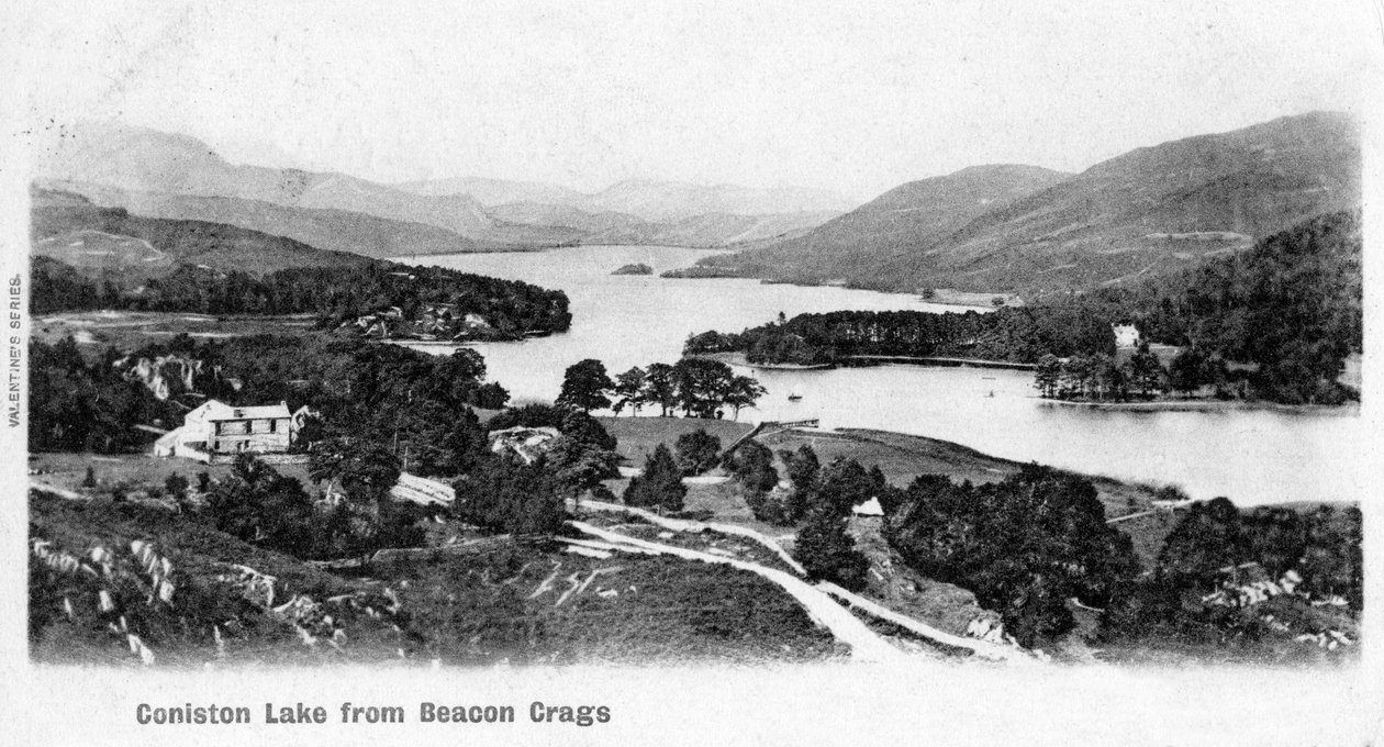 कोनिस्टन लेक, लेक डिस्ट्रिक्ट, Cumbria, 1902 द्वारा अज्ञात
