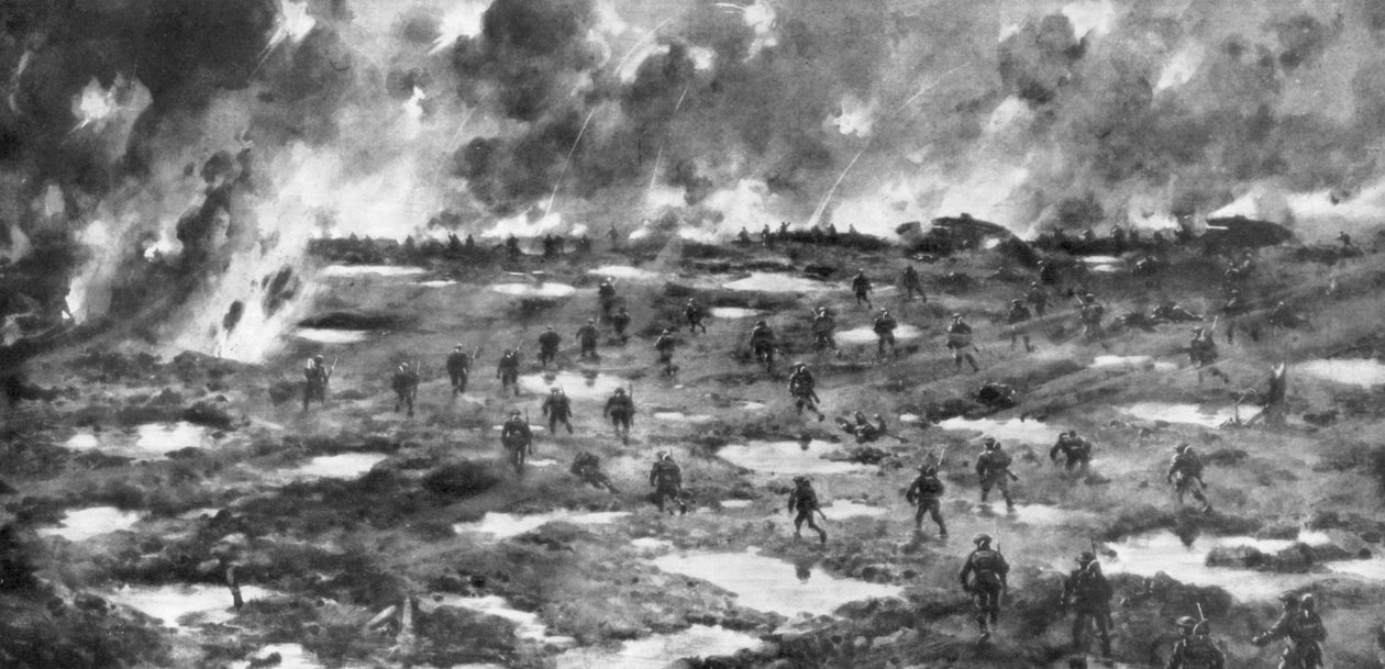 7 जून 1917 को प्रथम विश्व युद्ध, बेल्जियम के वत्सचेटे-मेसिन्स रिज की विजय द्वारा अज्ञात
