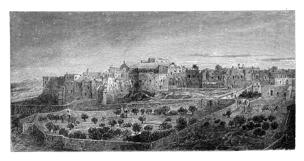 कॉन्वेंट ऑफ द नैटिविटी, बेथलहम, c1888 द्वारा अज्ञात