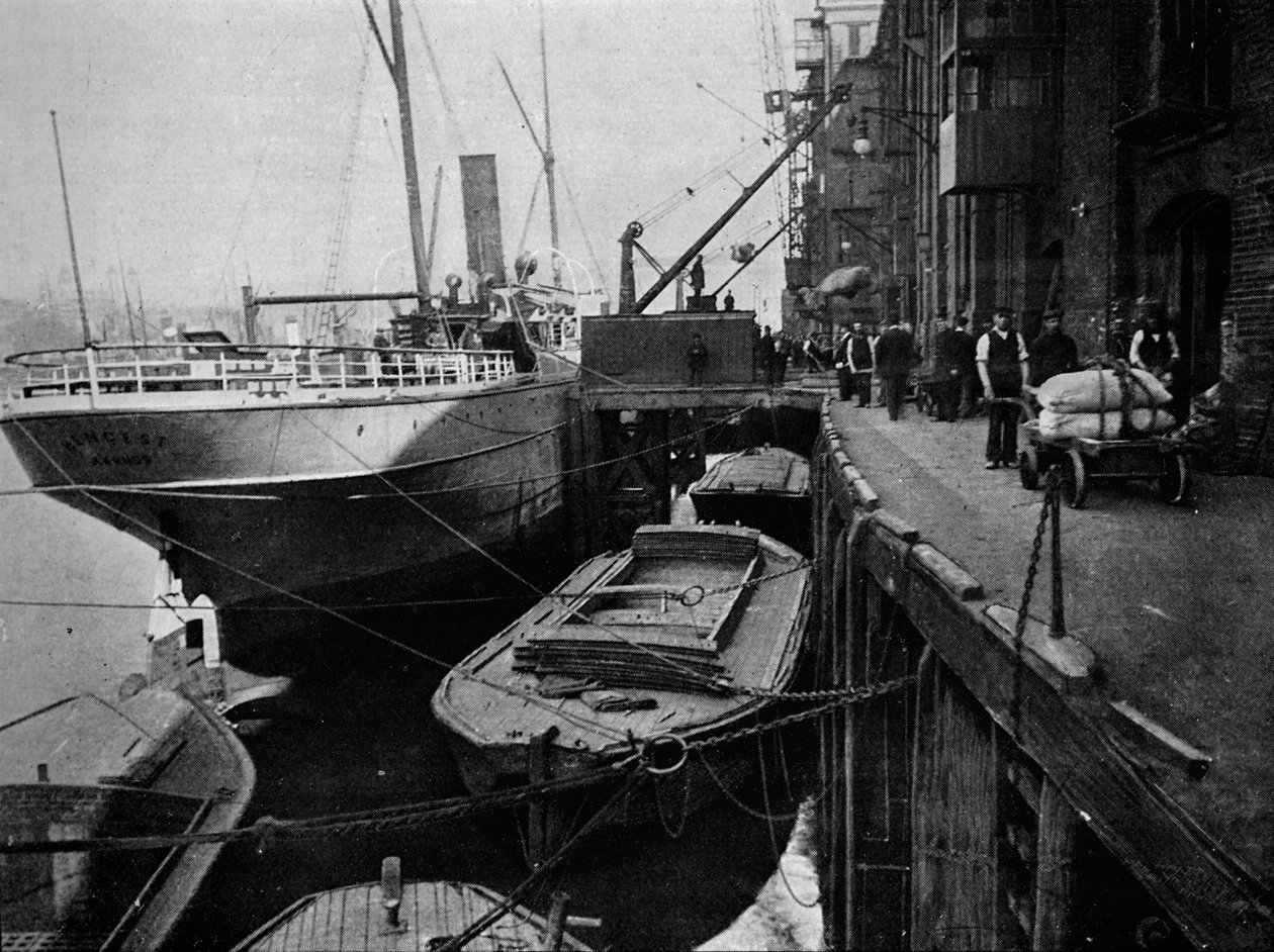 कॉटन्स व्हार्फ, टूली स्ट्रीट, लंदन, c1900 1901 द्वारा अज्ञात