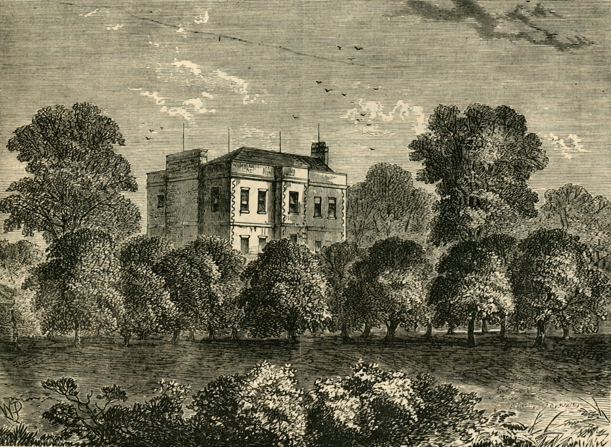 1830 में पार्षद आगर हाउस, सोमरस टाउन, c1876। द्वारा अज्ञात