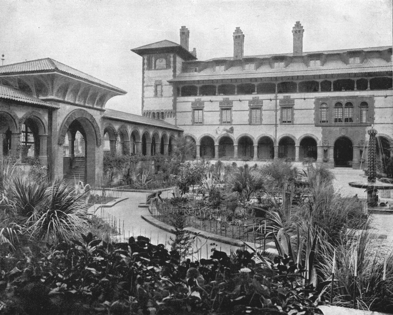 कोर्ट ऑफ पोंस डी लियोन, सेंट ऑगस्टीन, फ्लोरिडा, यूएसए, c1900। द्वारा अज्ञात
