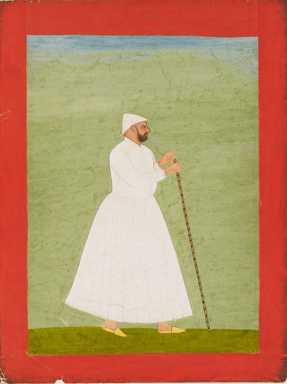 सफ़ेद जामा पहने हुए न्यायालय अधिकारी, c1740 द्वारा अज्ञात