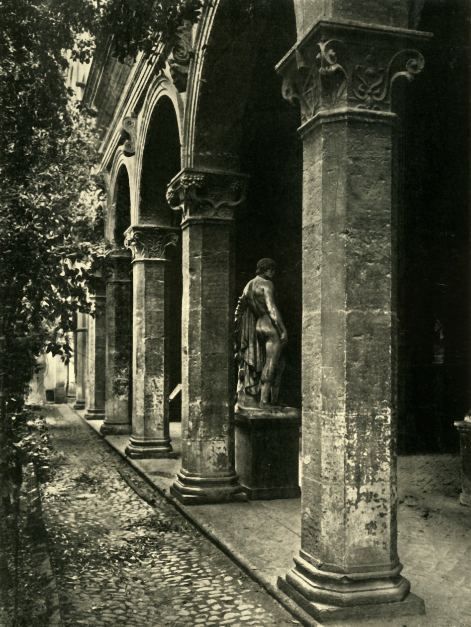 पैराजेटो वेनिस, रोम, इटली, 1908 का आंगन। द्वारा अज्ञात