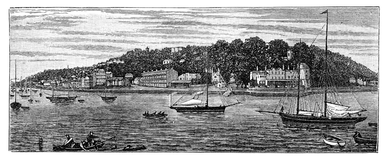 कौर्स हार्बर, आइल ऑफ वाइट, 1900 द्वारा अज्ञात