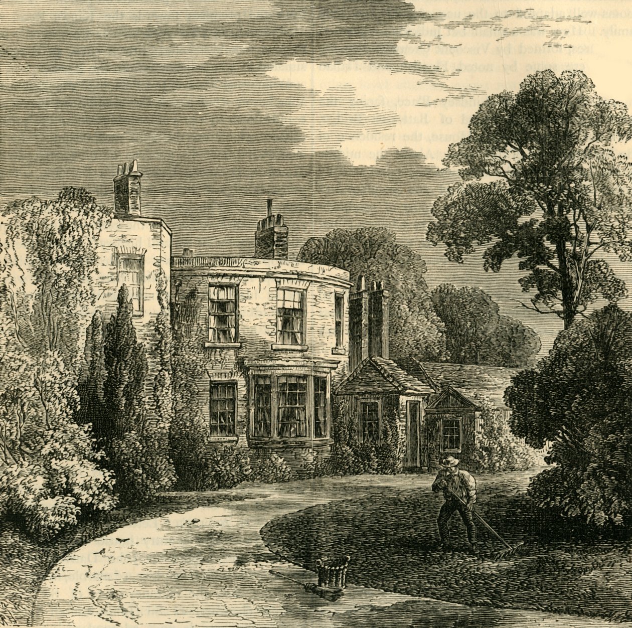 क्रेमोर्न फार्म, 1829, सी 1876। द्वारा अज्ञात
