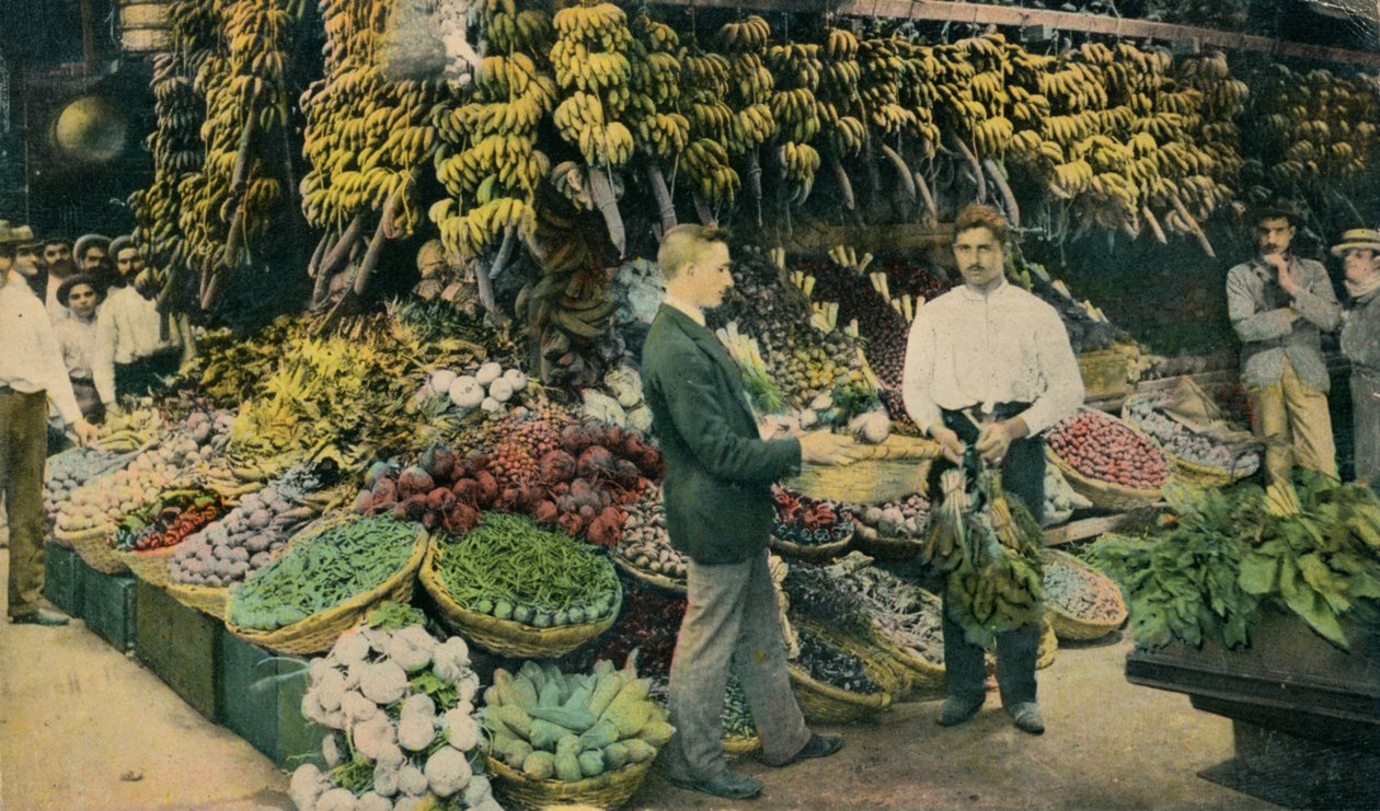क्यूबा फल की दुकान, c1910 द्वारा अज्ञात