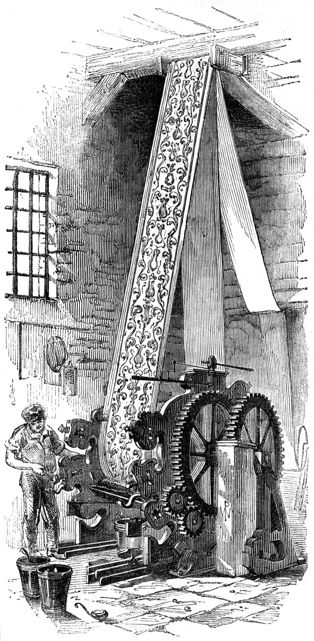 सिलेंडर प्रिंटिंग मशीन, 1886 द्वारा अज्ञात