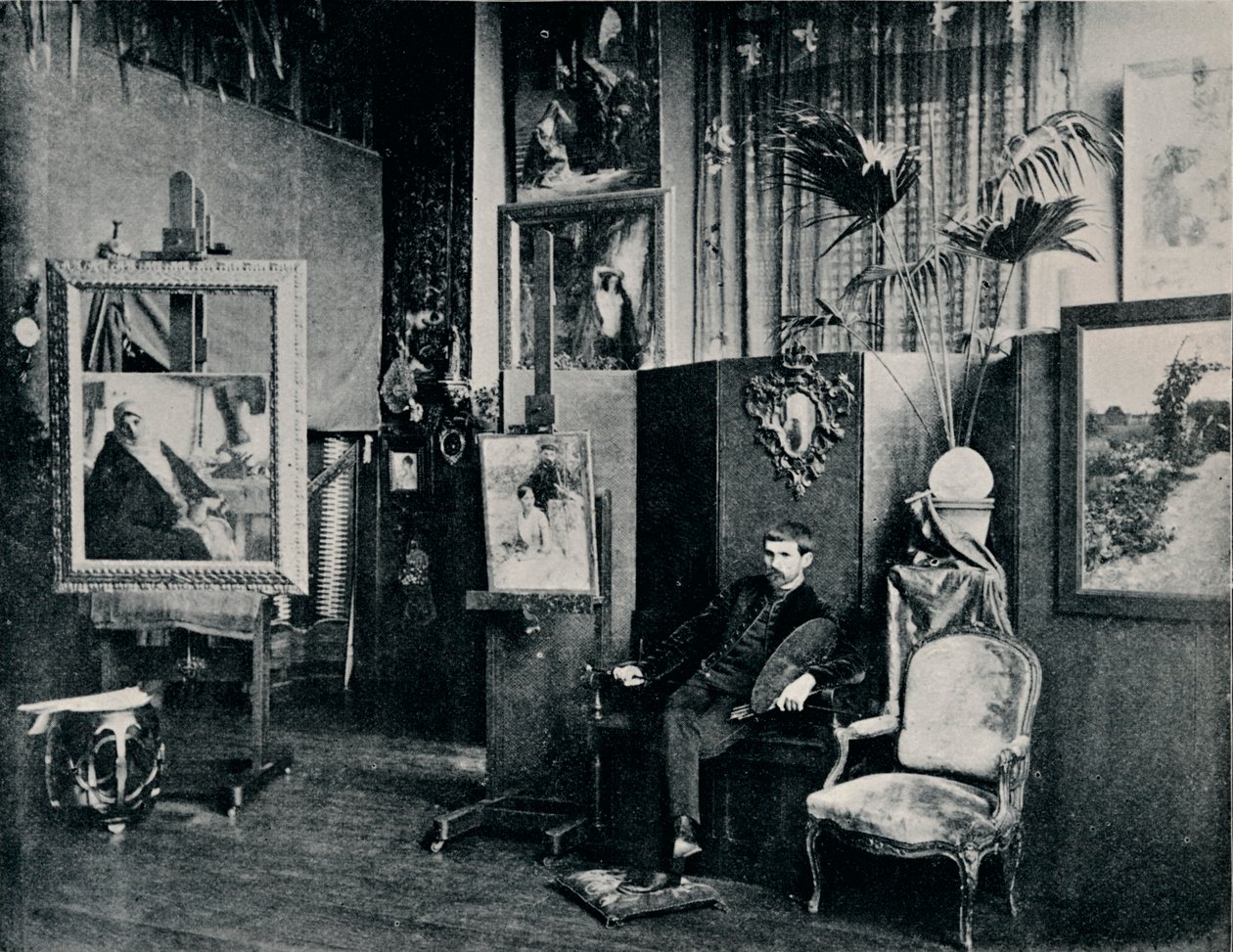 अपने स्टूडियो में Dagnan, c1897 द्वारा अज्ञात