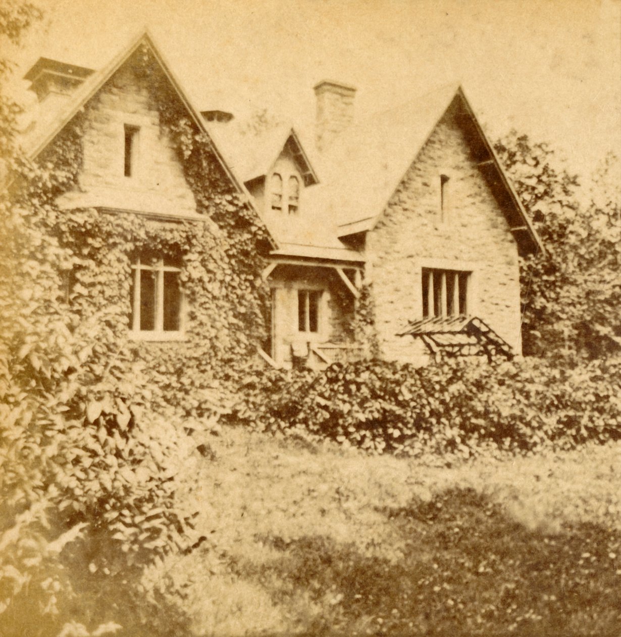 डेयरी कॉटेज, प्रॉस्पेक्ट पार्क, ब्रुकलिन, एनवाई, सी 1880। द्वारा अज्ञात