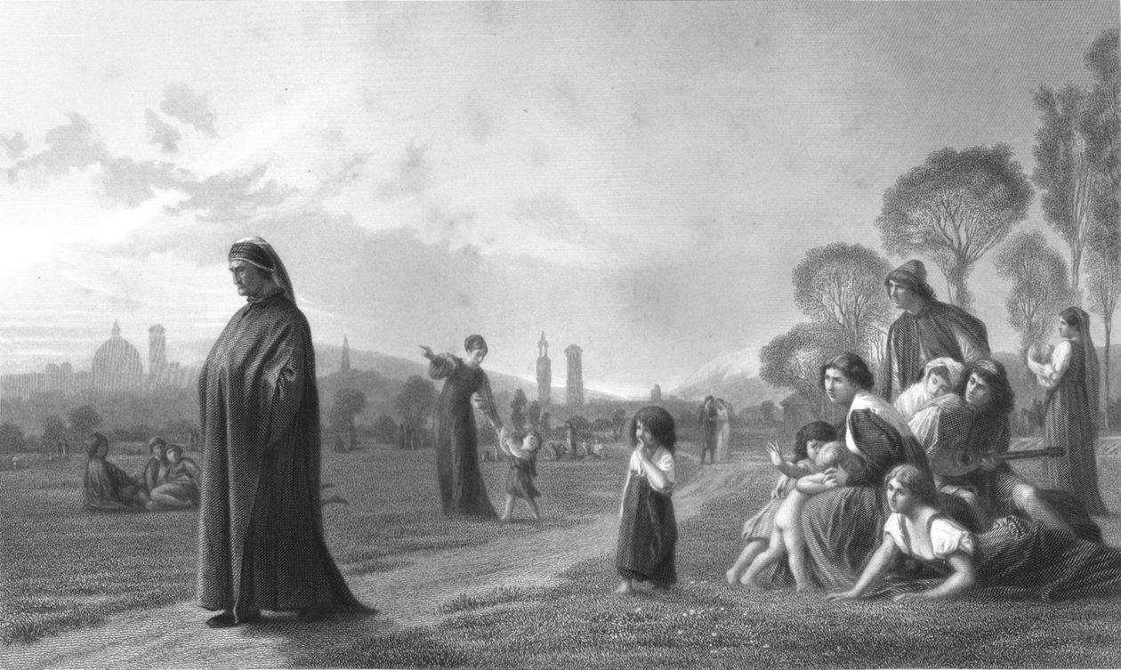 दांते, 19 वीं शताब्दी द्वारा अज्ञात