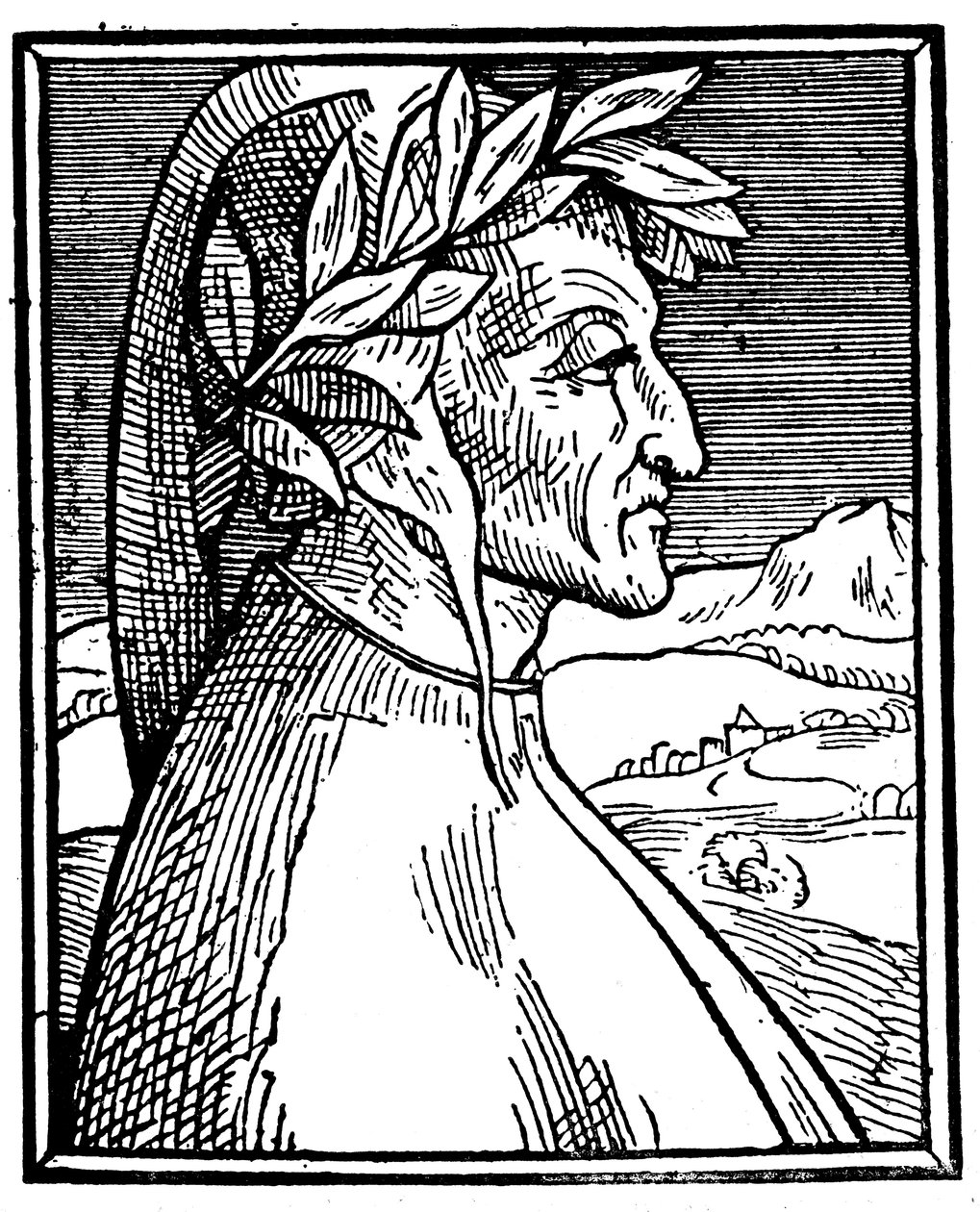डांटे एलघिएरी 1265-1321, इतालवी कवि, 1521 द्वारा अज्ञात