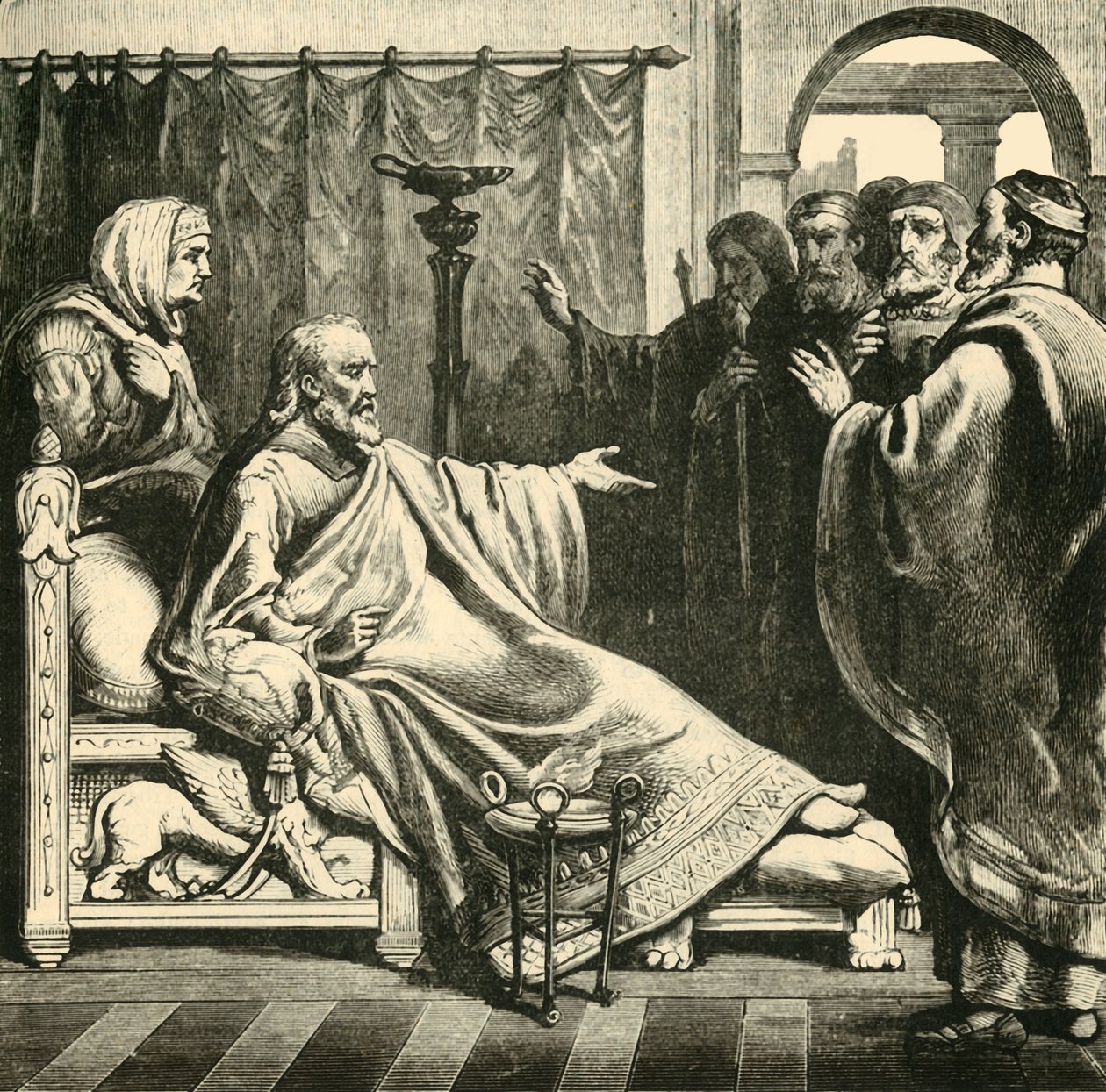 ऑगस्टस की मृत्यु, 1890। द्वारा अज्ञात