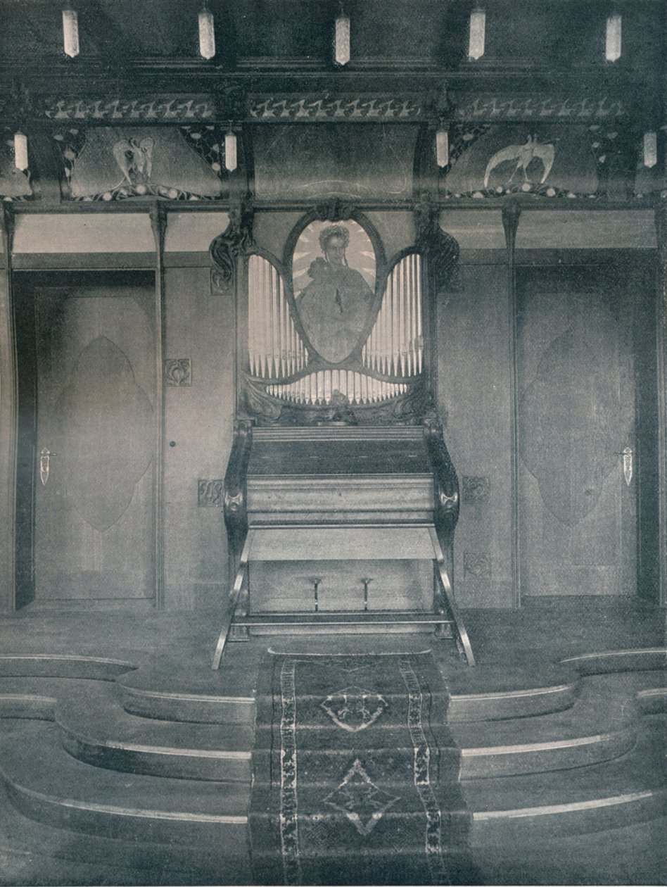 फ्रिट्ज एरलर द्वारा एक संगीत कक्ष के लिए सजावट, c1899 द्वारा अज्ञात