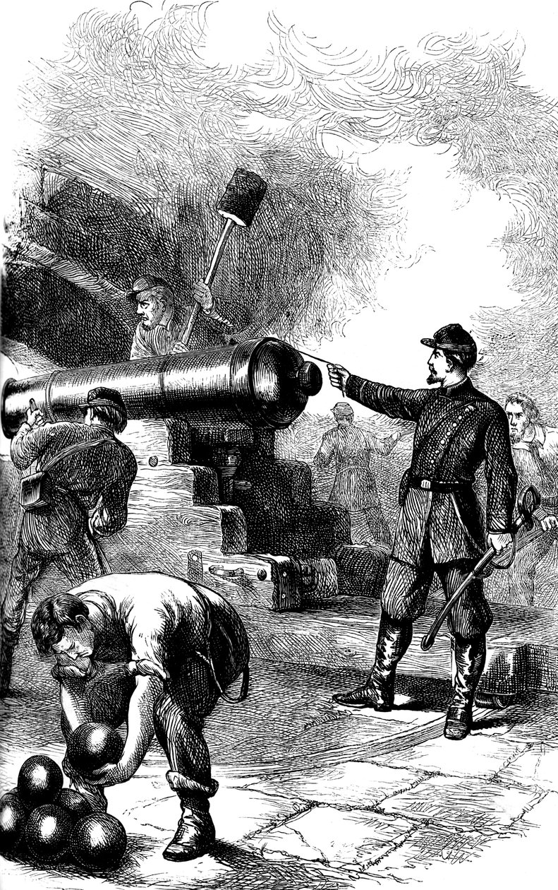 फोर्ट सम्टर, दक्षिण कैरोलिना की रक्षा, 1861 सी 1880 द्वारा अज्ञात