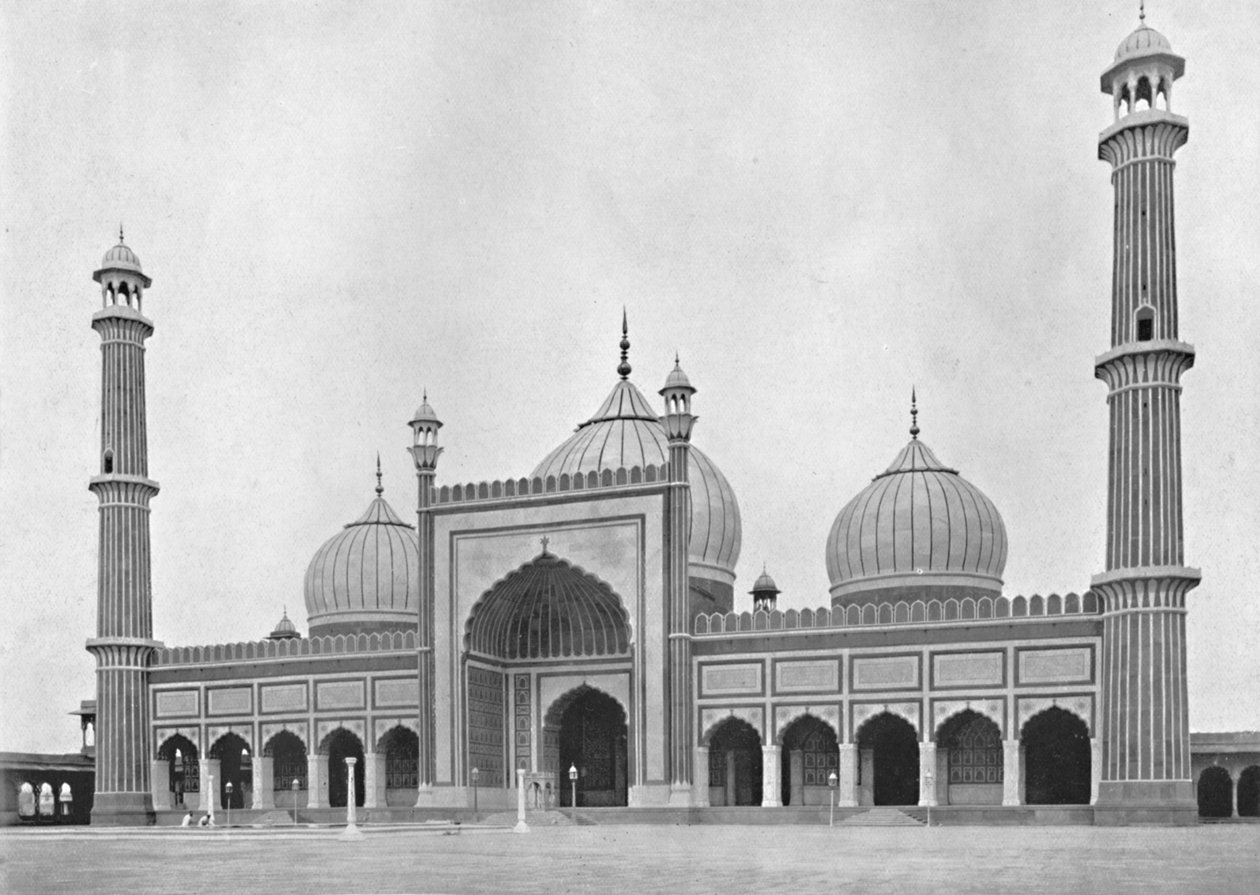 दिल्ली। जुम्मा मस्जिद, c1910। द्वारा अज्ञात