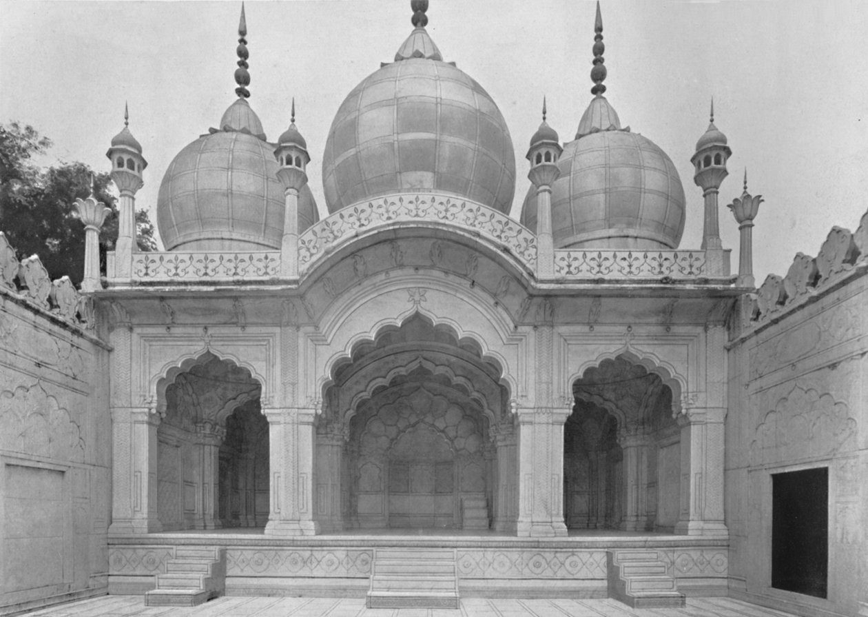 दिल्ली। मोती मस्जिद या मोती मस्जिद, c1910। द्वारा अज्ञात