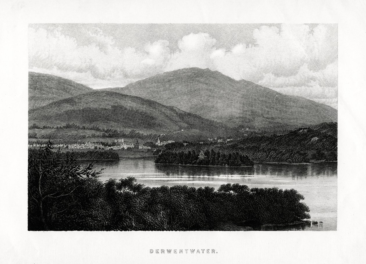 डेरवेंट वाटर, लेक डिस्ट्रिक्ट, कुम्ब्रिया, 1896 द्वारा अज्ञात