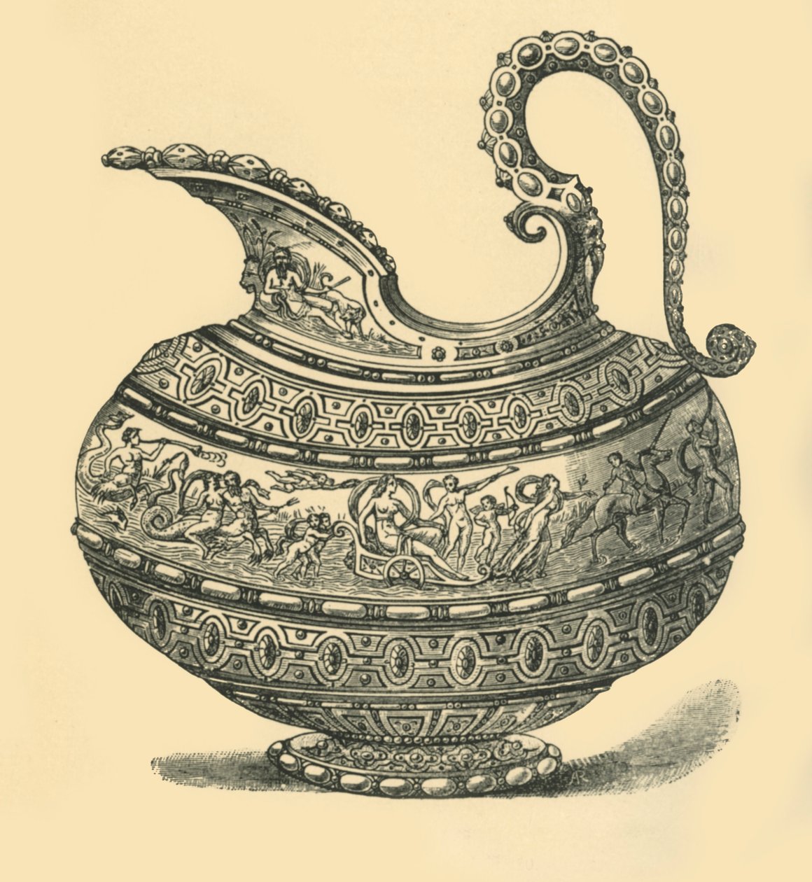एक जग के लिए डिजाइन, 1881। द्वारा अज्ञात