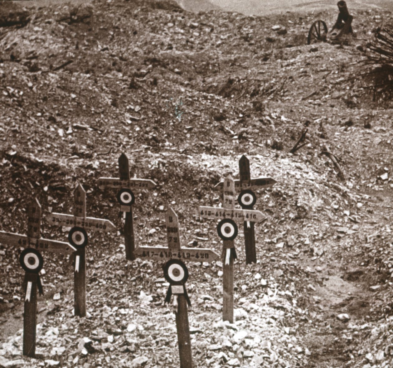 नष्ट बैटरी, फोर्ट वॉक्स, उत्तरी फ्रांस, c1914-c1918 द्वारा अज्ञात