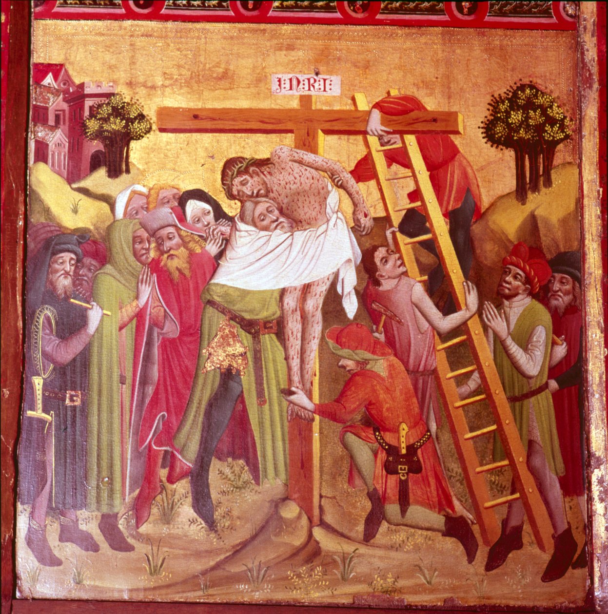 क्रूस से अवतरण का विवरण। उत्तरी जर्मन स्कूल, 1435-1440। द्वारा अज्ञात
