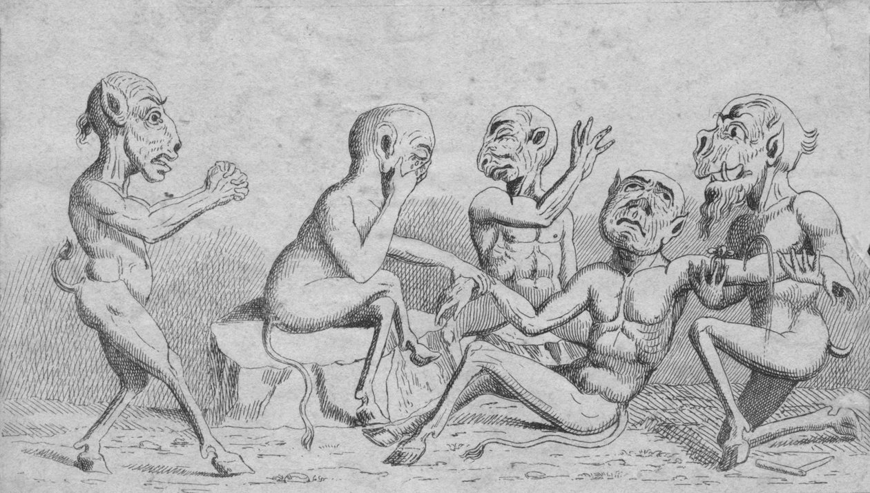 डेविल्स एट होम - ब्रीदिंग ए वेन, सी १ ९ वीं शताब्दी द्वारा अज्ञात