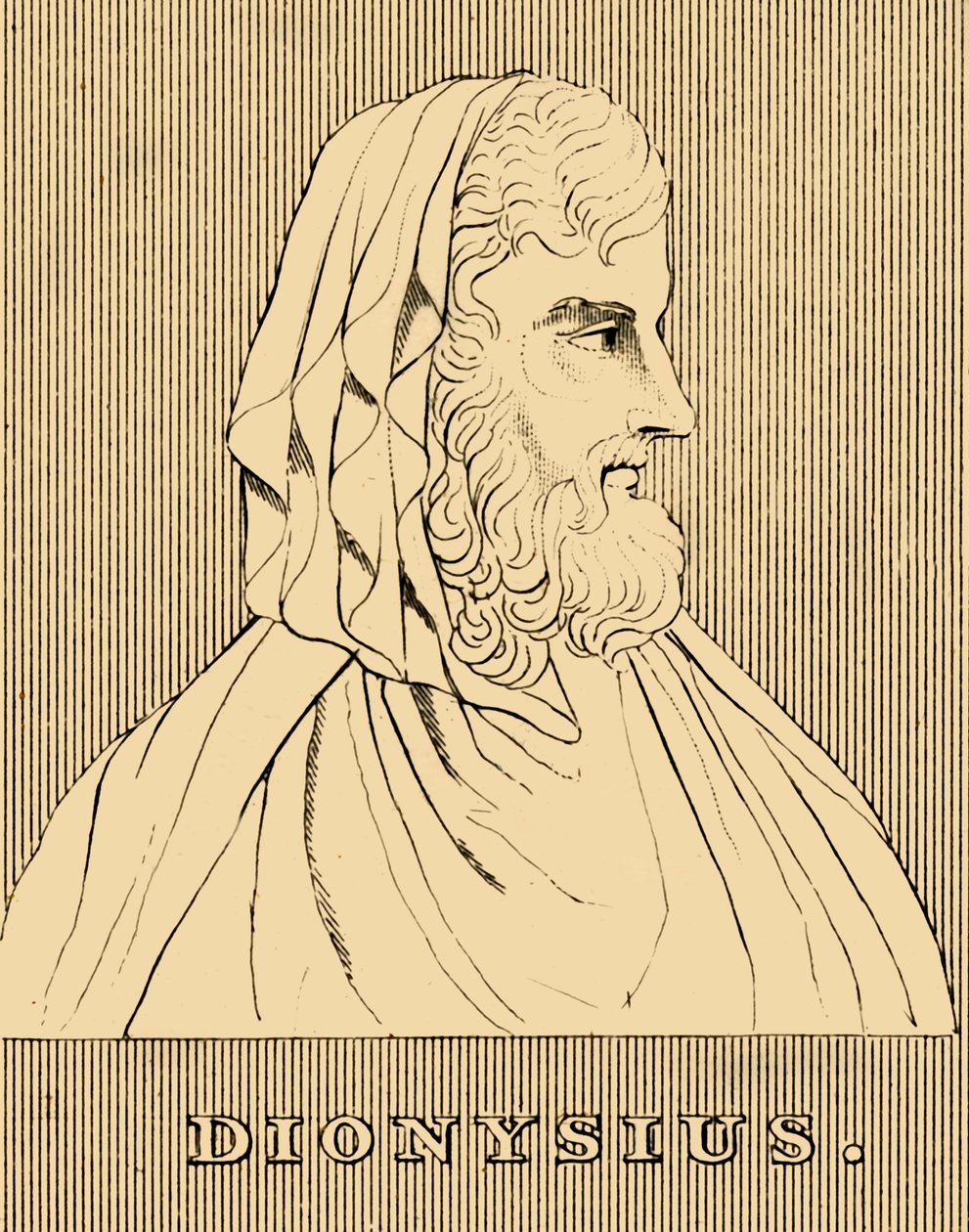 डायोनिसियस, c432-367 ईसा पूर्व, 1830। द्वारा अज्ञात