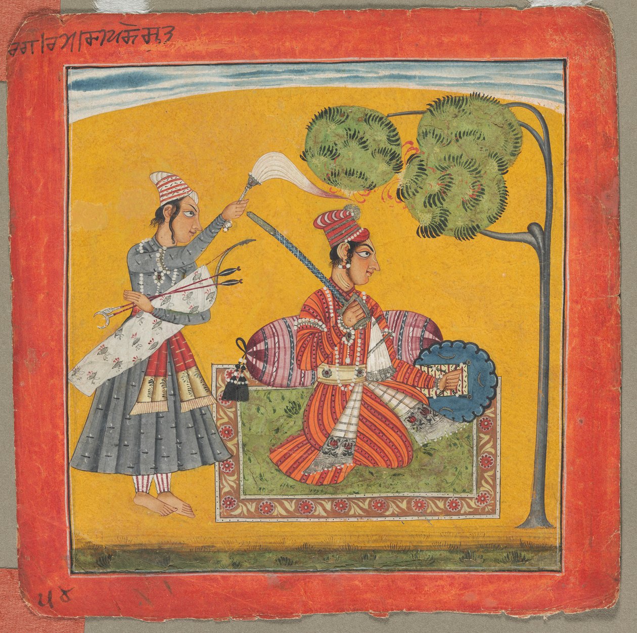 दिपक राग, थर्टी-सिक्स मेलोडीज़ रागमाला: पर्सनलाइज़िंग लव, सी। 1690। द्वारा अज्ञात