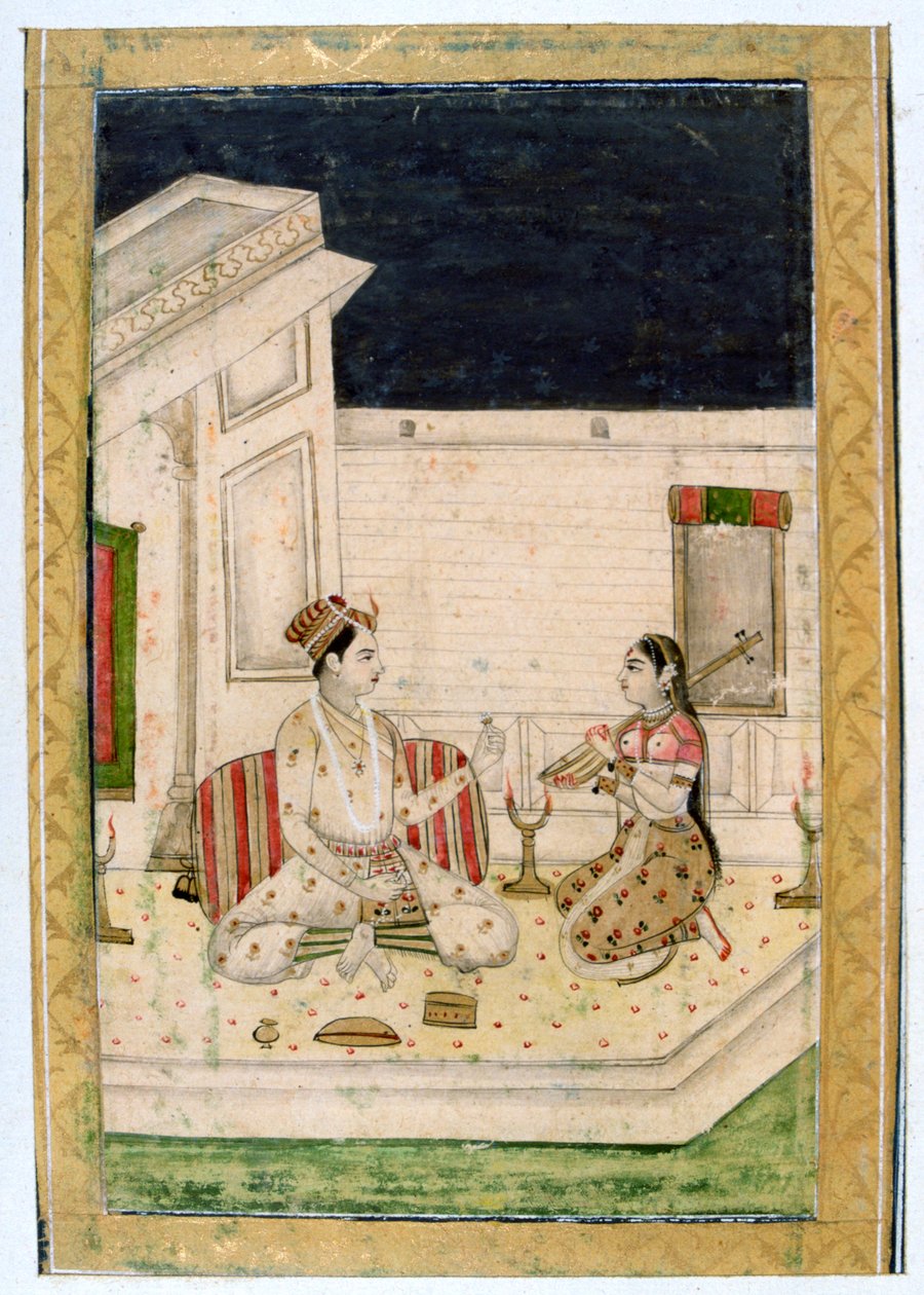 Dipaka Light Raga, Ragamala Album, School of Rajasthan, 19th century द्वारा अज्ञात