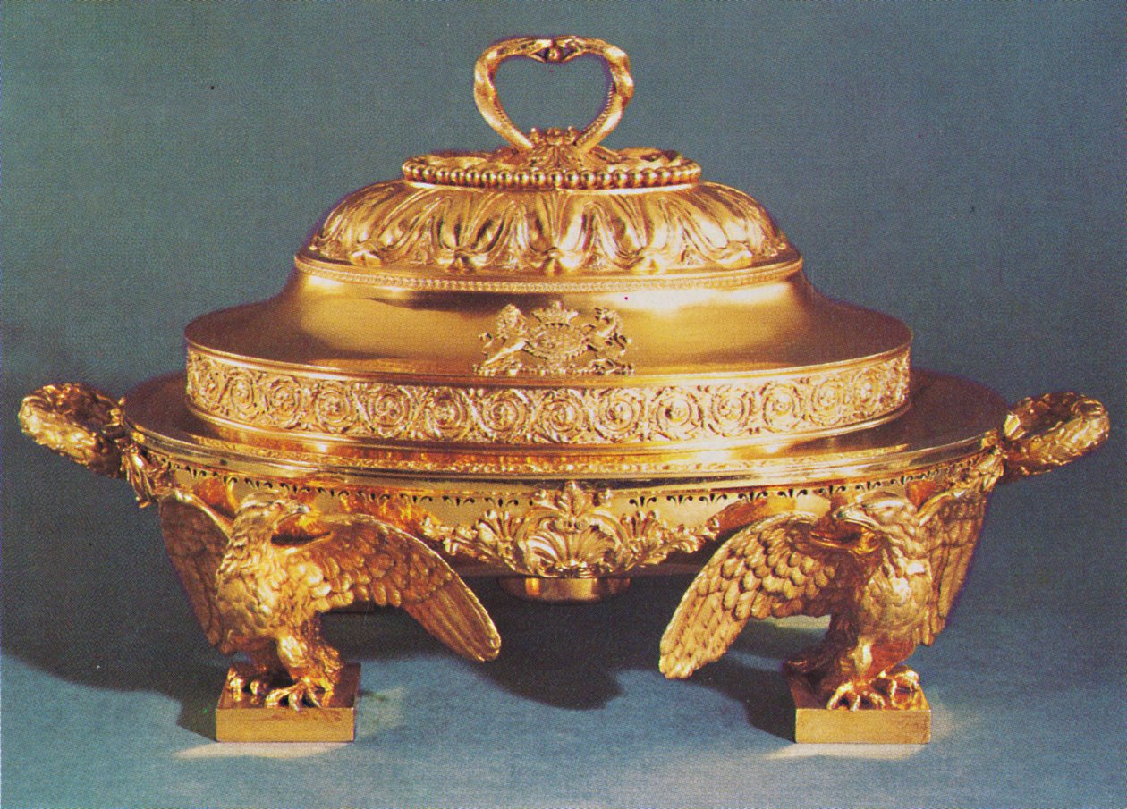 डिश वार्मर एंड कवर, c.1820, 1953 द्वारा अज्ञात