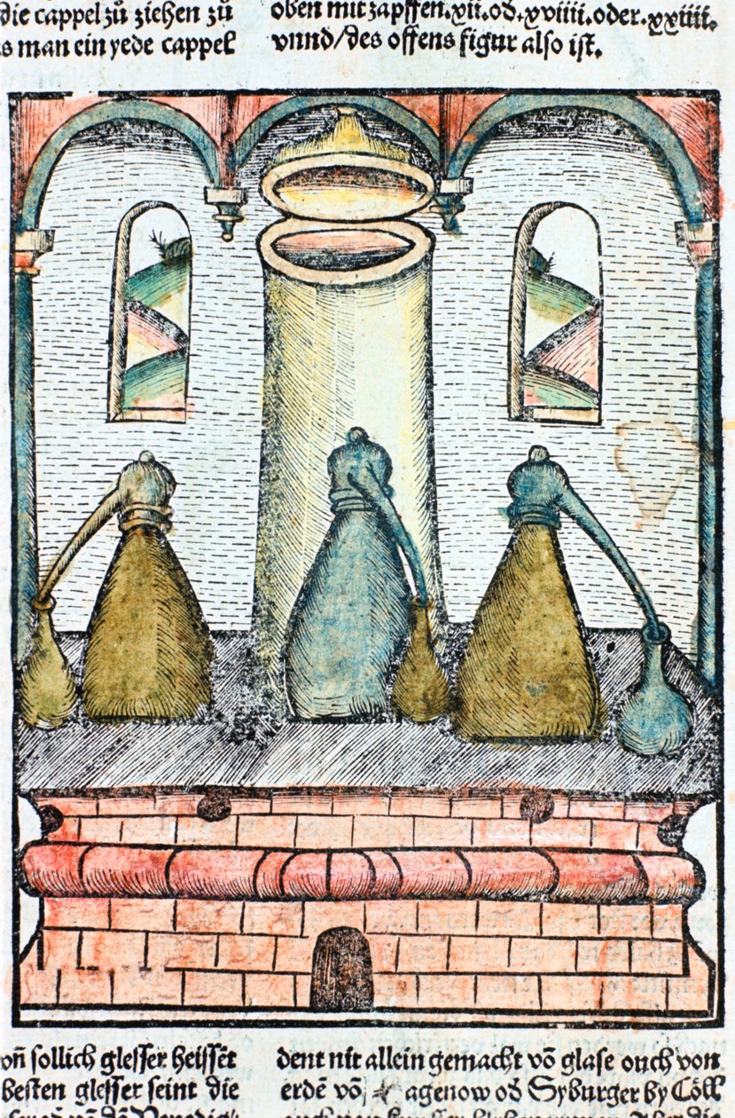 आसवन, 1500 द्वारा अज्ञात