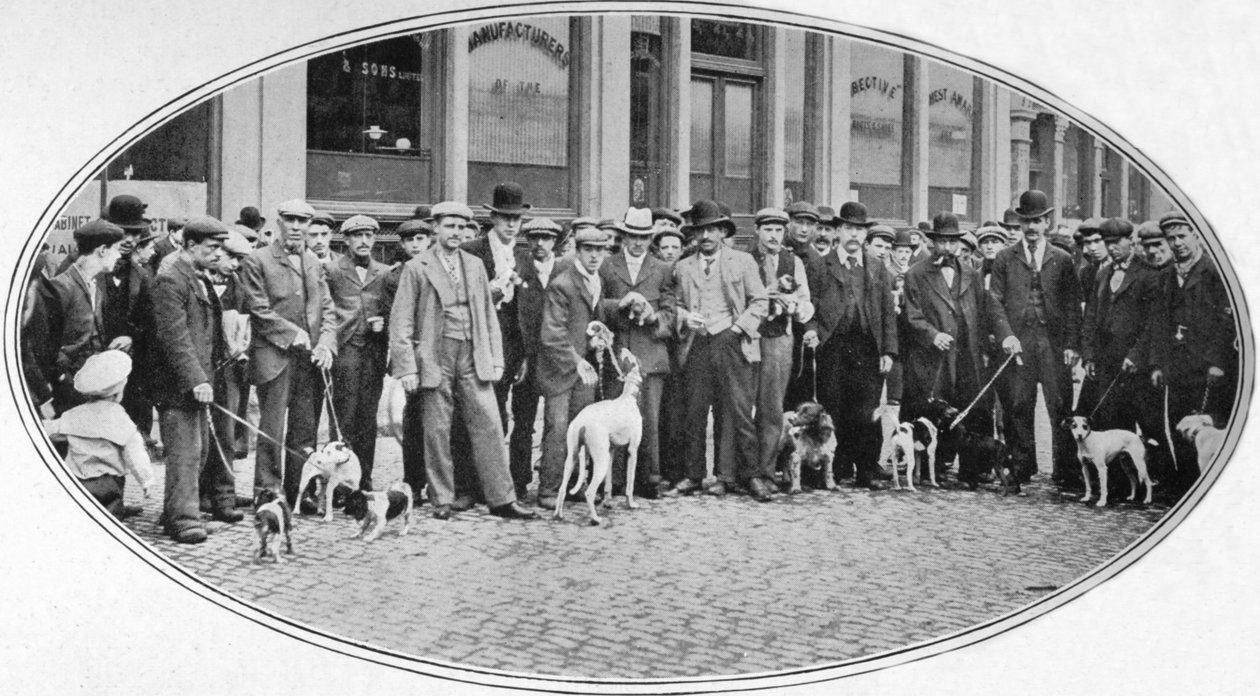 ईस्ट एंड, लंदन में कुत्ते के विक्रेता और खरीदार, c1900 1901 द्वारा अज्ञात