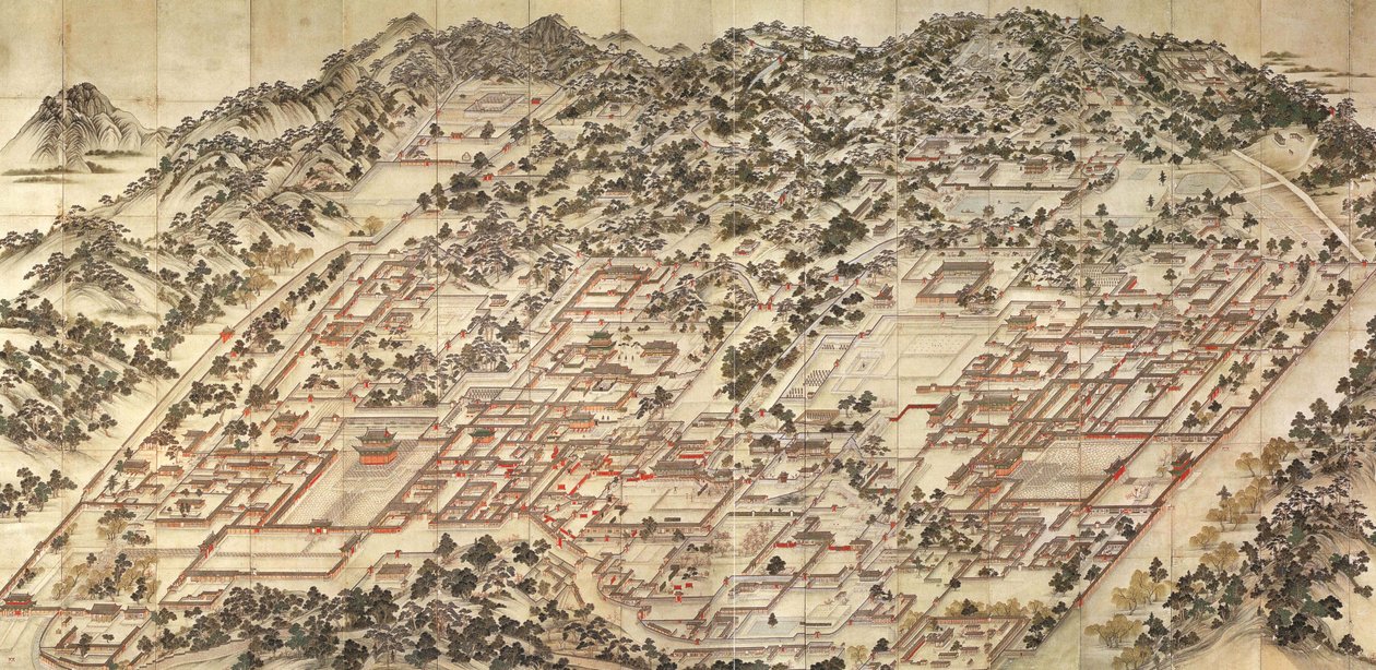 पूर्वी महलों का डोंगगोल्डो पेंटिंग, c.1830। द्वारा अज्ञात