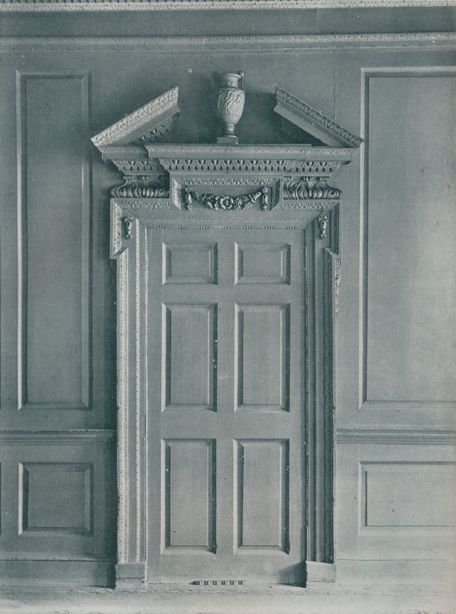 द्वारित कक्ष का द्वार, प्रारंभिक जॉर्जियाई, 26, हैटन गार्डन, c1909 द्वारा अज्ञात