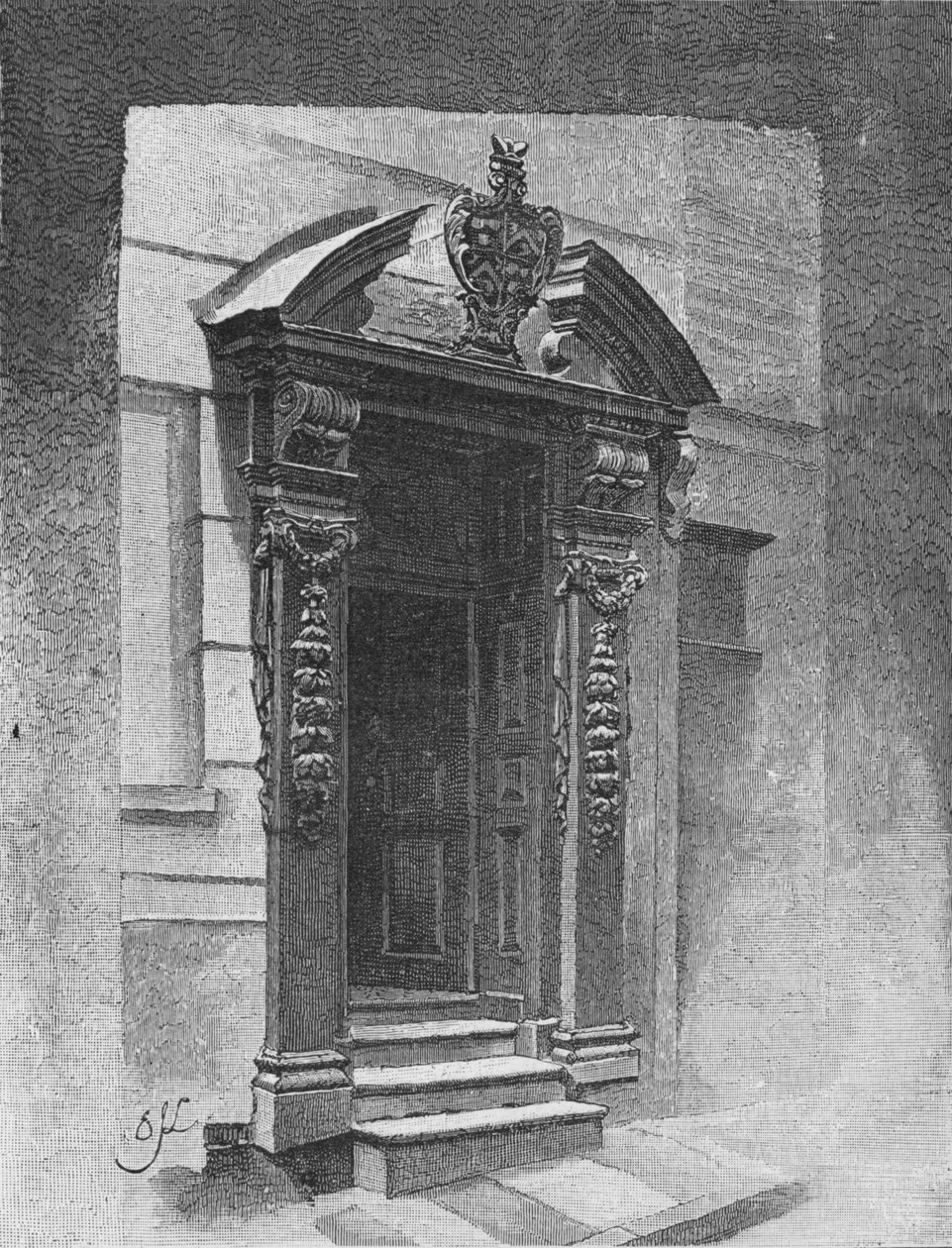 डोरवे, पेंटर स्टेनर्स हॉल, 1890 द्वारा अज्ञात