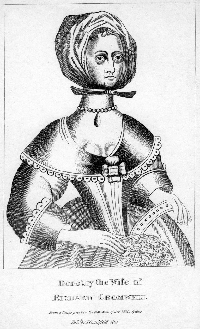 डोरोथी, रिचर्ड क्रॉमवेल की पत्नी, 17 वीं शताब्दी, 1825 द्वारा अज्ञात