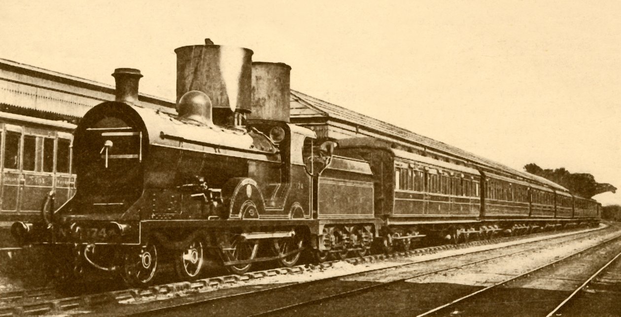 डबलिन-बेलफास्ट एक्सप्रेस, आयरलैंड रेलवे का महान उत्तरी, 1930। द्वारा अज्ञात